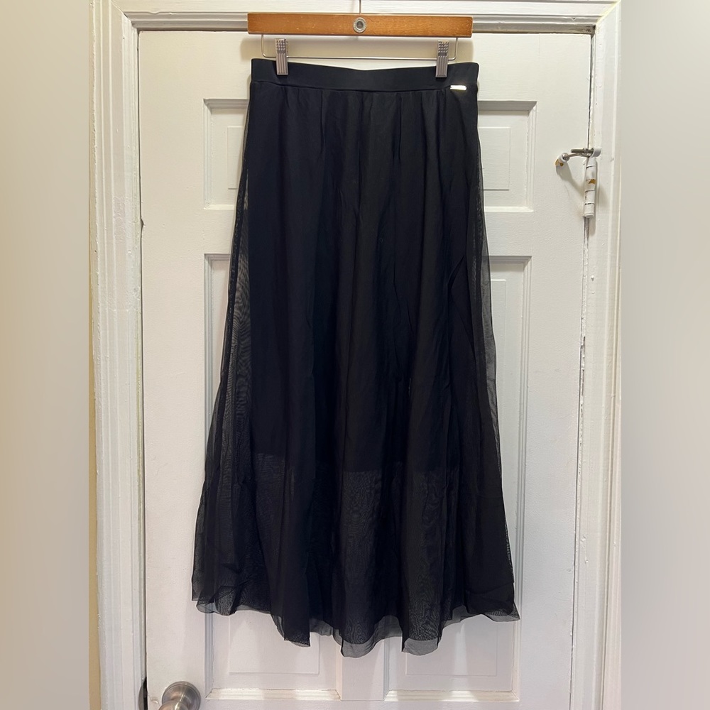 NWT Tahari Tulle Black Skirt